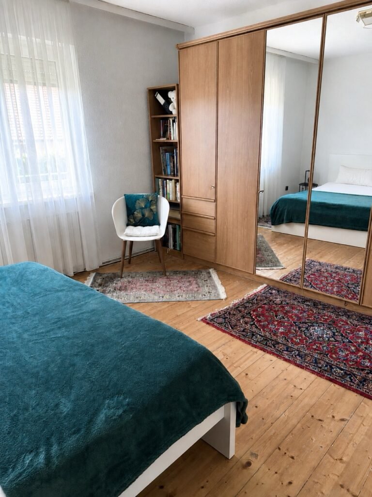 Gemütliches Schlafzimmer in der Ferienwohnung Casa Luigi